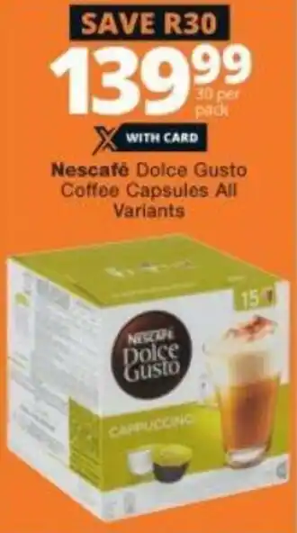 Nescafé Dolce Gusto Coffee Capsules All Variants 30's