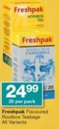 Checkers Freshpak Flavoured Rooibos Tea All Variants 20's offer