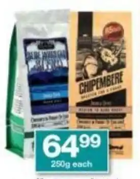 Checkers Mastertons Ground Coffee/Beans All Variants 250g offer