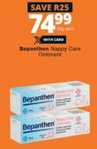 Checkers Bepanthen Nappy Care Ointment 30g offer