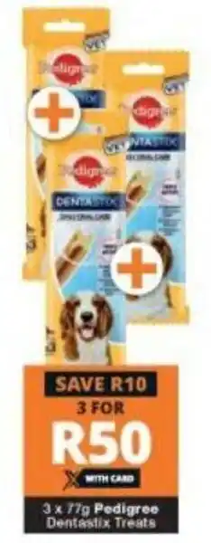 Pedigree Dentastix Dog Treats 3x77g