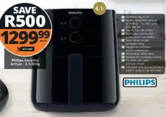 Checkers Philip Essential Airfryer 4,1L/800g offer
