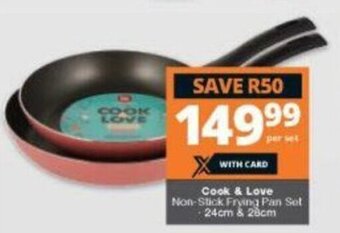 Cook & Love Non-Stick Frying Pan Set 24cm/28cm