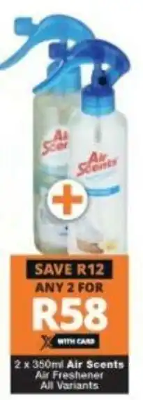 Checkers Air Scents Air Freshener All Variants 2x350ml offer
