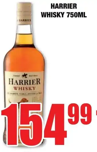 Boxer Liquors HARRIER WHISKY 750ML offer