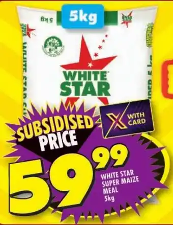 Shoprite WHITE STAR SUPER MAIZE MEAL 5kg offer