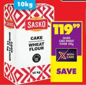 Shoprite SASKO CAKE WHEAT FLOUR 10kg offer