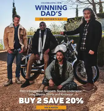 Pick n Pay Hypermarket Men's Sleepwear, Slippers, Socks, Underwear, Long Sleeve Shirts and Knitwear offer