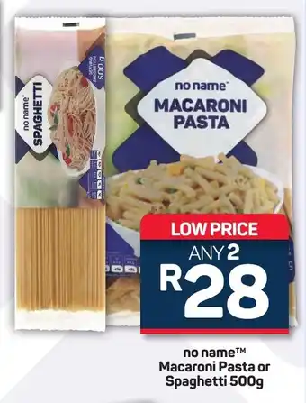 Pick n Pay Hypermarket no name Macaroni Pasta or Spaghetti 500g offer