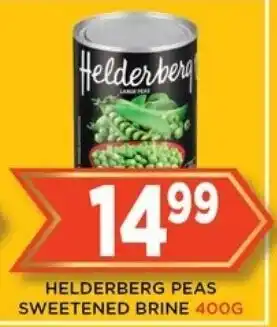 HELDERBERG PEAS SWEETENED BRINE 400G