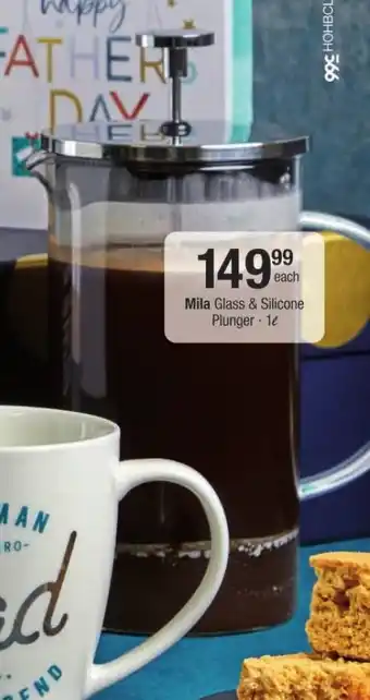 Checkers Mila Glass & Silicone Plunger 1L offer
