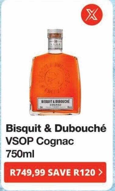 Bisquit & Dubouché VSOP Cognac 750ml offer at Checkers