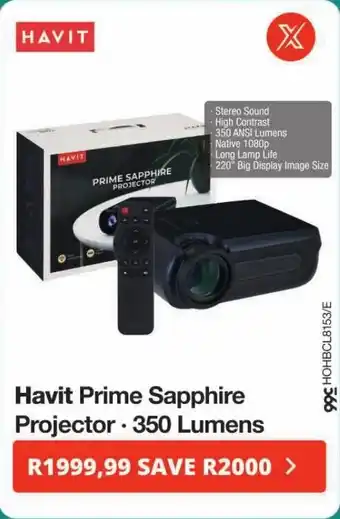 Havit Prime Sapphire Projector 350 Lumens