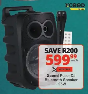 Checkers Xceed Pulse DJ Bluetooth Speaker offer