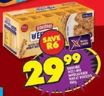 Shoprite BOKOMO WEET-BIX WHOLEGRAIN WHEAT BISCUITS offer