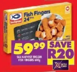 Shoprite SEA HARVEST FROZEN FISH FINGERS 600g offer