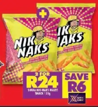SIMBA NIK-NAKS MAIZE SNACK 135g