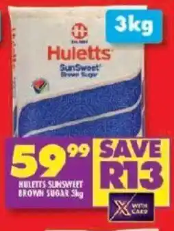 Shoprite HULETTS SUNSWEET BROWN SUGAR 3kg offer