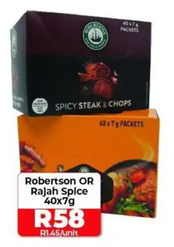 1UP Robertson OR Rajah Spice 40x7g offer