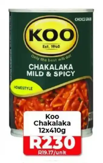 1UP Koo Chakalaka 12x410g offer