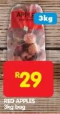Shoprite RED APPLES 3kg bag offer
