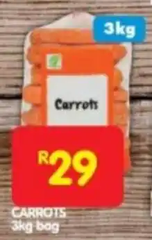 Shoprite CARROTS 3kg bag offer