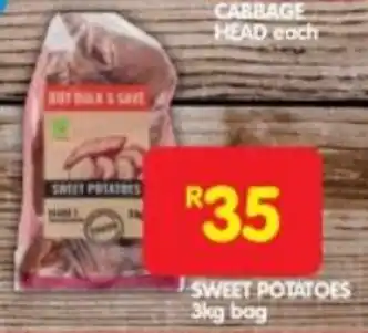 Shoprite SWEET POTATOES 3kg bag offer