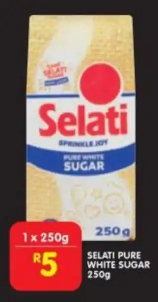Shoprite SELATI PURE WHITE SUGAR 250g offer