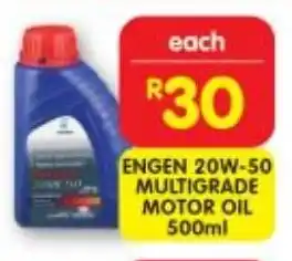 Shoprite ENGEN 20W-50 MULTIGRADE MOTOR OIL 500ml offer