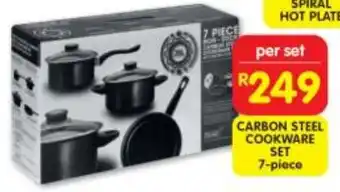 Shoprite CARBON STEEL COOKWARE SET 7-piece offer