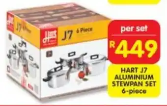 Shoprite HART J7 ALUMINIUM STEWPAN SET 6-piece offer