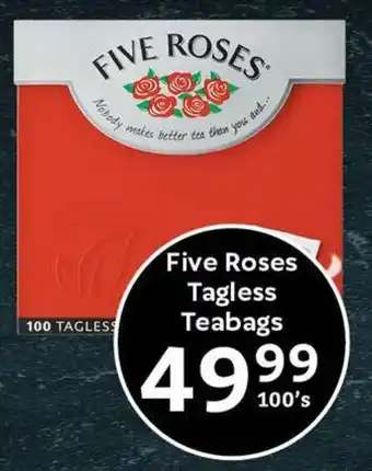 Oxford Freshmarket Five Roses Tagless Teabags offer
