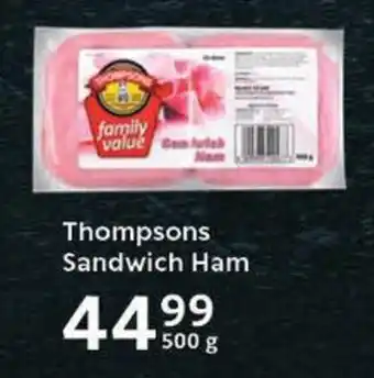 Thompsons Sandwich Ham