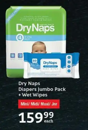 Oxford Freshmarket Dry Naps Diapers Jumbo Pack + Wet Wipes offer