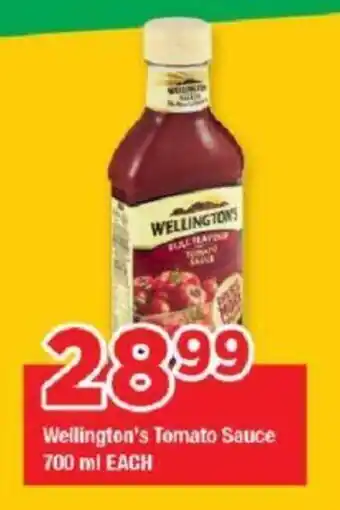 OK Grocer Wellington's Tomato Sauce 700 ml EACH offer