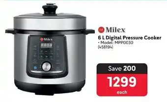 Makro Milex 6 L Digital Pressure Cooker offer