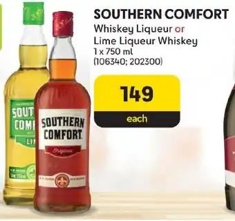 SOUTHERN COMFORT Whiskey Liqueur or Lime Liqueur Whiskey