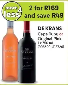 Makro DE KRANS Cape Ruby or Original Pink offer