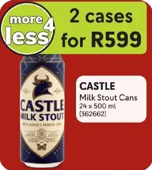 Makro CASTLE Milk Stout Cans offer