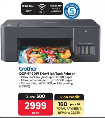Makro DCP-T420W 3-in-1 Ink Tank Printer offer