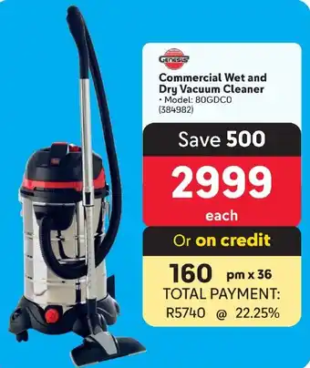 Makro GENESIS Commercial Wet and Dry Vacuum Cleaner offer