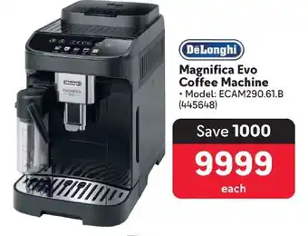 Makro DeLonghi Magnifica Evo Coffee Machine offer