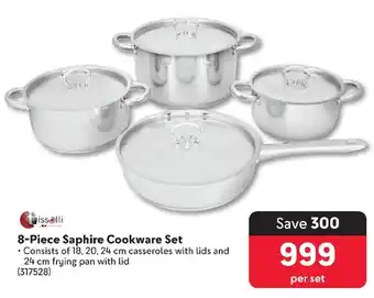 Makro 8-Piece Saphire Cookware Set offer