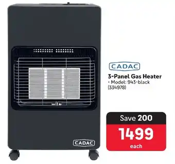 CADAC 3-Panel Gas Heater