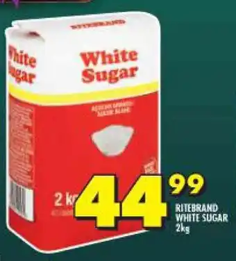 Shoprite RITEBRAND WHITE SUGAR 2kg offer