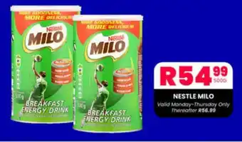 Take 'n Pay NESTLE MILO offer