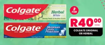 Take 'n Pay COLGATE ORIGINAL OR HERBAL offer