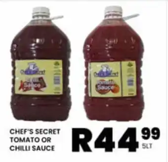 Take 'n Pay CHEF'S SECRET TOMATO OR CHILLI SAUCE offer