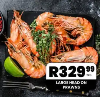 Take 'n Pay LARGE HEAD ON PRAWNS offer