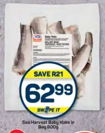 Pick n Pay Hypermarket Sea Harvest Baby Hake in Bag 800g offer